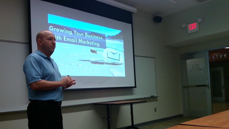 Matt Redisill teaching Power of Email Marketing